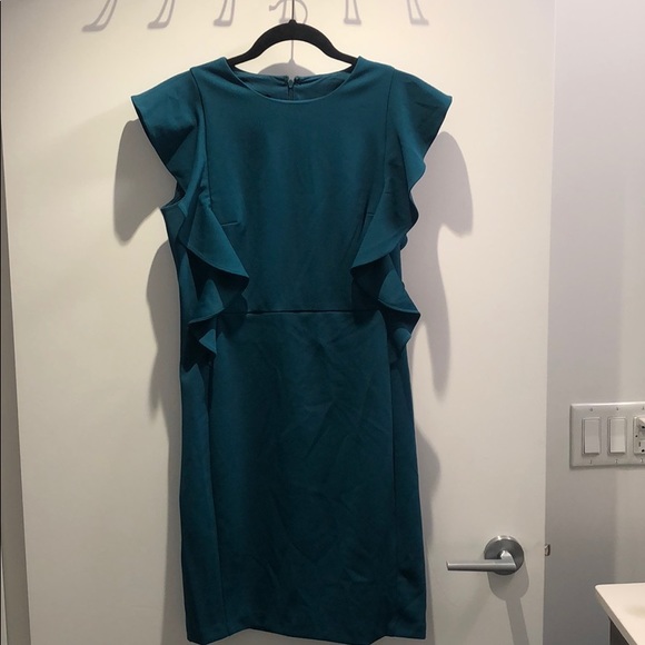 Turquoise Donna Karan dress size 6 - Picture 1 of 3